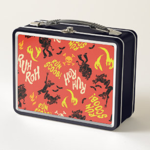 Scooby-Doo   Ruh Roh Run Scoob! Pattern Metal Lunch Box