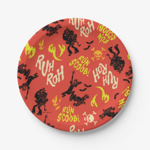 Scooby-Doo   Ruh Roh Run Scoob! Pattern Paper Plate
