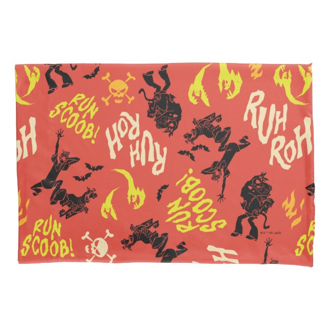 Scooby-Doo | Ruh Roh Run Scoob! Pattern Pillowcase (Front)