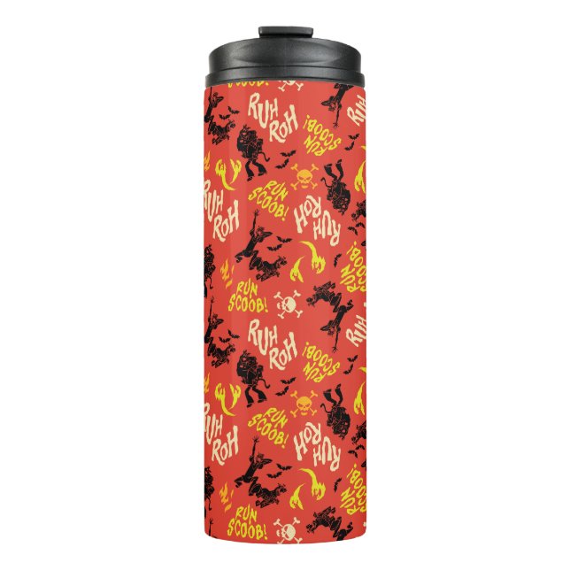 Scooby-Doo | Ruh Roh Run Scoob! Pattern Thermal Tumbler (Front)