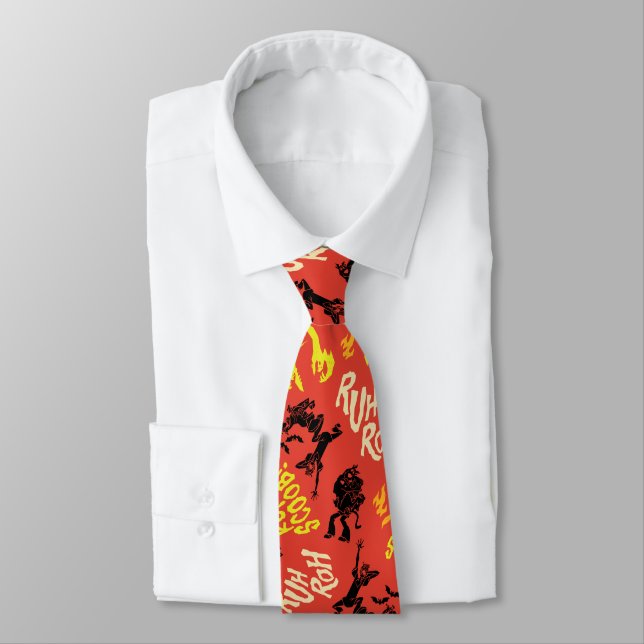 Scooby-Doo | Ruh Roh Run Scoob! Pattern Tie (Tied)