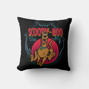 Scooby-Doo Running From Ghosts Graphic Cushion
