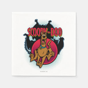 Scooby-Doo Running From Ghosts Graphic Napkin
