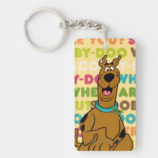 Scooby-Doo Running "Where Are You?" Key Ring (Front)