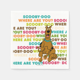 Scooby-Doo Running "Where Are You?" Napkin