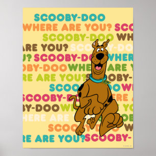 Scooby-Doo Running "Where Are You?" Poster