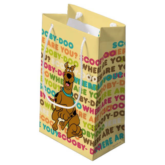 Scooby-Doo Running "Where Are You?" Small Gift Bag (Back Angled)