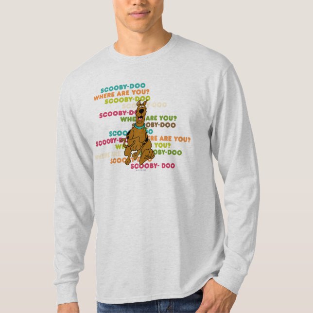 Scooby-Doo Running "Where Are You?" T-Shirt (Front)