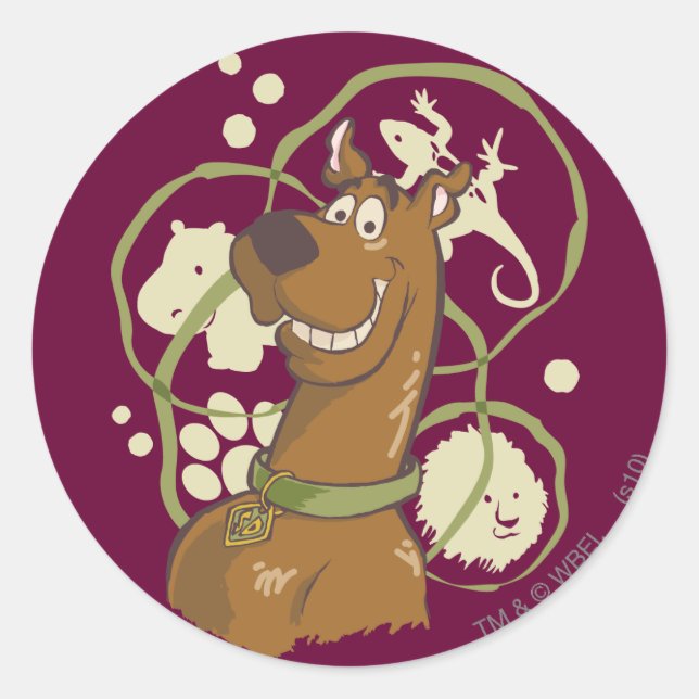 Scooby-Doo Safari Icons Classic Round Sticker (Front)