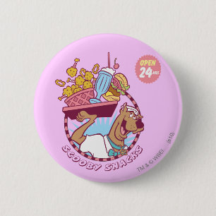 Scooby-Doo "Scooby Snacks" 6 Cm Round Badge