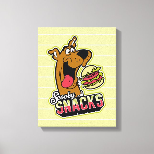 Scooby-Doo "Scooby Snacks" Logo Canvas Print (Front)