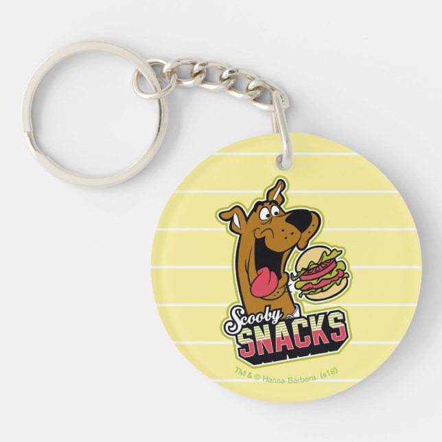 Scooby-Doo "Scooby Snacks" Logo Key Ring (Front)