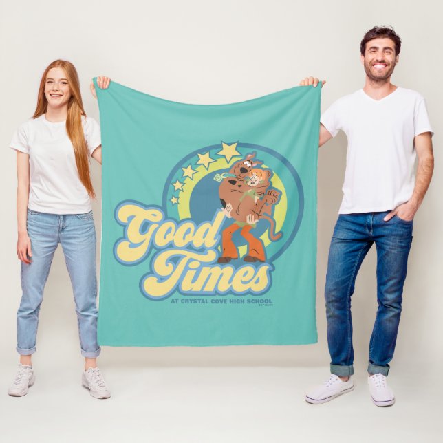 Scooby-Doo & Shaggy Good Times at Crystal Cove HS Fleece Blanket (In Situ)