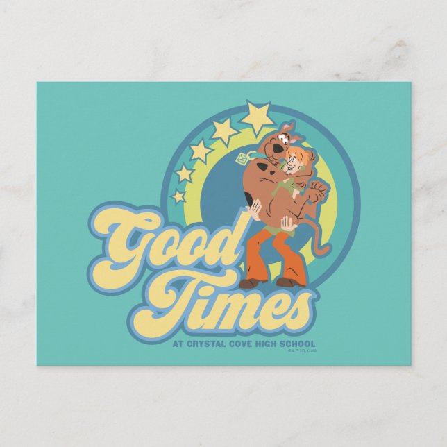 Scooby-Doo & Shaggy Good Times at Crystal Cove HS Postcard (Front)