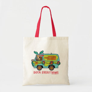 Scooby-Doo & Shaggy In The Holiday Mystery Machine Tote Bag