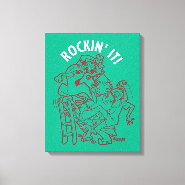 Scooby-Doo & Shaggy Rockin' It 'Round The Tree Canvas Print (Front)