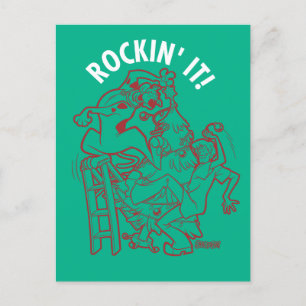 Scooby-Doo & Shaggy Rockin' It 'Round The Tree Holiday Postcard