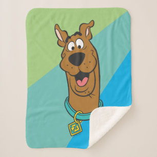 Scooby-Doo Smiling Face Sherpa Blanket