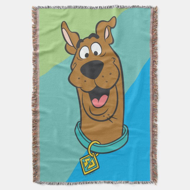 Scooby-Doo Smiling Face Throw Blanket (Front Vertical)