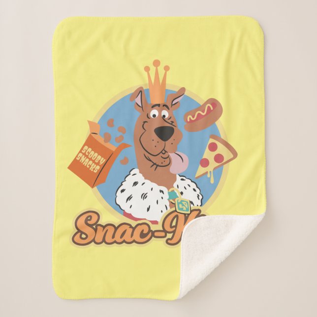 Scooby-Doo Snac-King Sherpa Blanket (Front)
