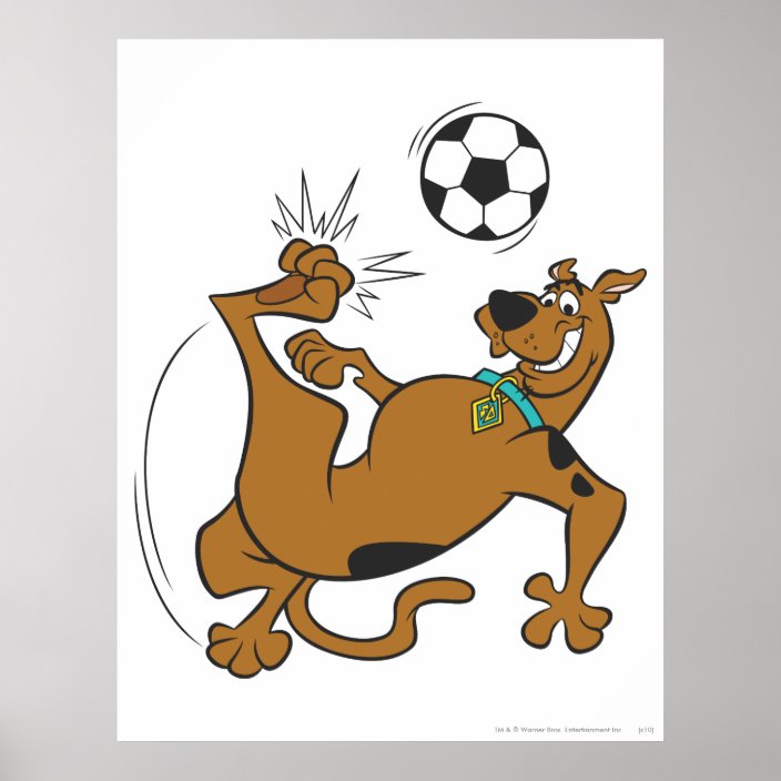 Scooby-Doo Soccer Overhead Kick Poster | Zazzle.co.uk