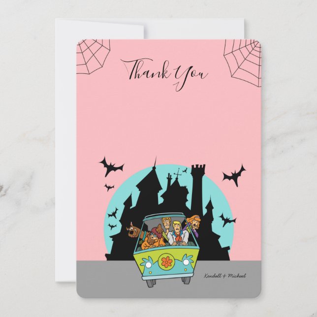 Scooby-Doo Spooktacular Baby Shower Thank You Invitation (Front)