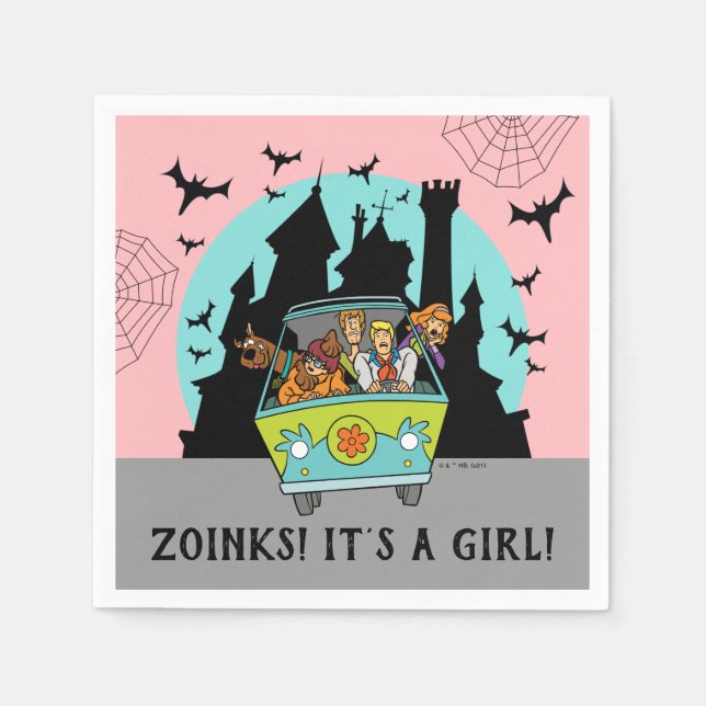 Scooby-Doo Spooktacular Halloween Baby Shower Napkin (Front)