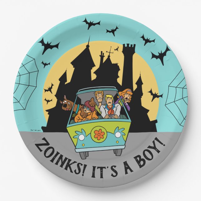 Scooby-Doo Spooktacular Halloween Baby Shower Paper Plate (Front)