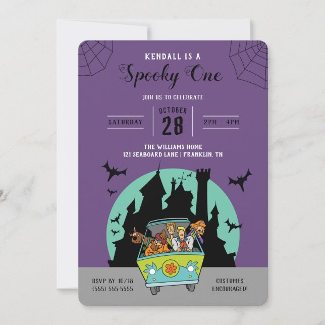 Scooby-Doo | Spooky One Halloween Birthday Invitation (Front)