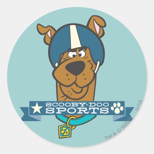 Scooby-Doo Sports Classic Round Sticker (Front)