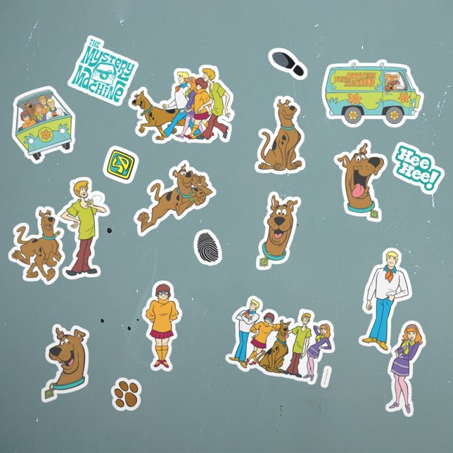 Scooby Doo Sticker Set (Stickers on wall)