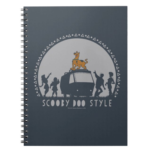 Scooby-Doo Style Tribal Van Silhouette Notebook (Front)
