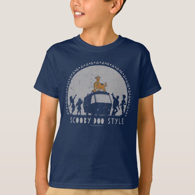 Scooby-Doo Style Tribal Van Silhouette T-Shirt (Front)