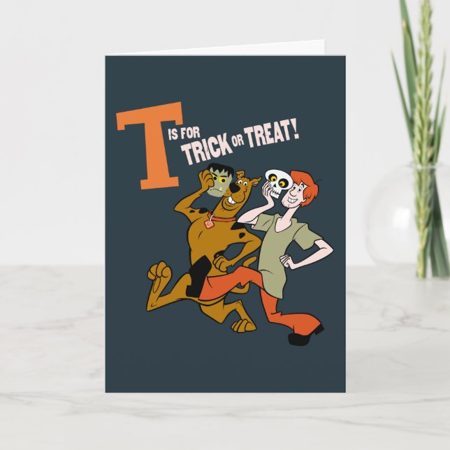 Scooby-Doo | T is for Trick or Treat Card (Front)