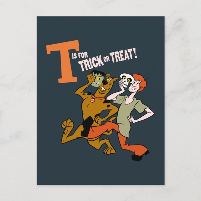 Scooby-Doo | T is for Trick or Treat Postcard (Front)
