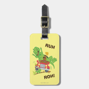 Scooby-Doo T-Rex Attack Luggage Tag
