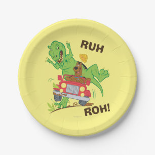 Scooby-Doo T-Rex Attack Paper Plate