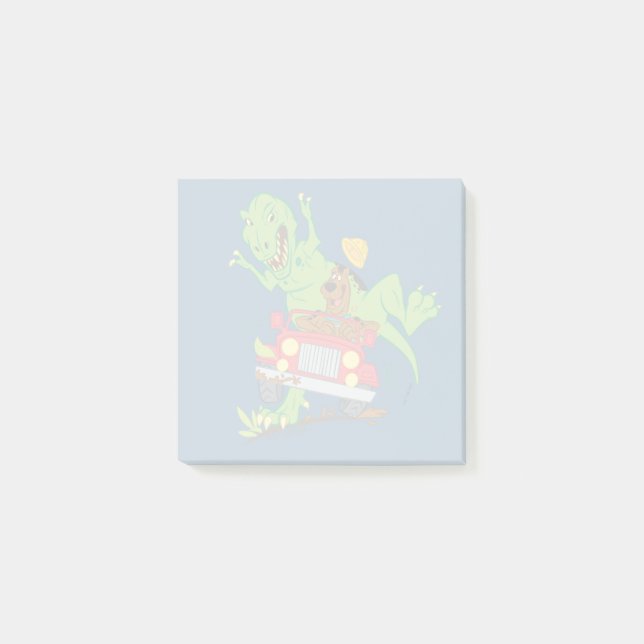 Scooby-Doo T-Rex Attack Post-it Notes (Front)