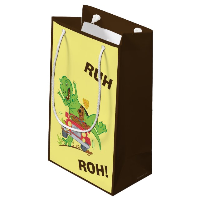 Scooby-Doo T-Rex Attack Small Gift Bag (Back Angled)