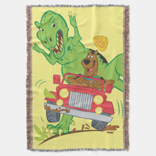 Scooby-Doo T-Rex Attack Throw Blanket