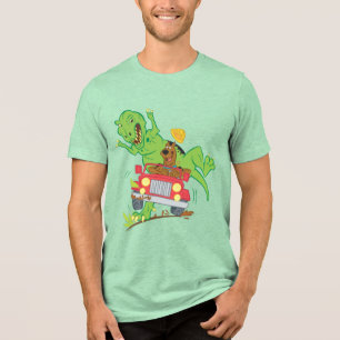 Scooby-Doo T-Rex Attack Tri-Blend Shirt