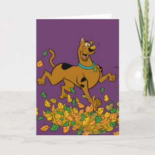 Scooby-Doo Thanksgiving Leaves Holiday Card