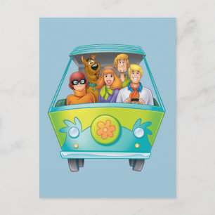 Scooby-Doo & The Gang Mystery Machine Airbrush Postcard