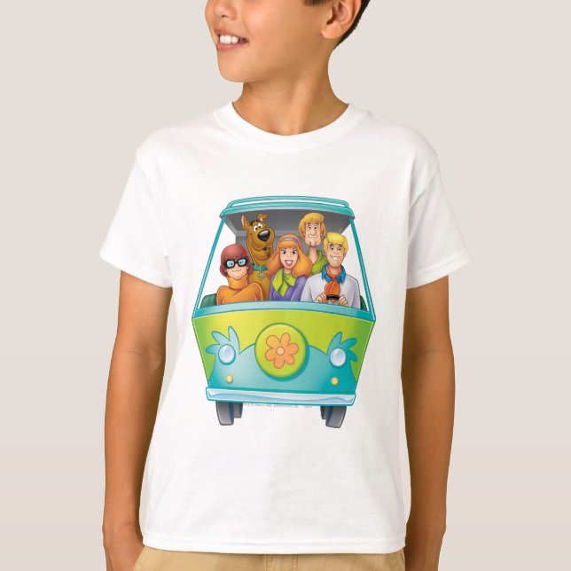 Scooby-Doo & The Gang Mystery Machine Airbrush T-Shirt (Front)