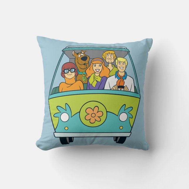 Scooby-Doo & The Gang Mystery Machine Cushion (Front)