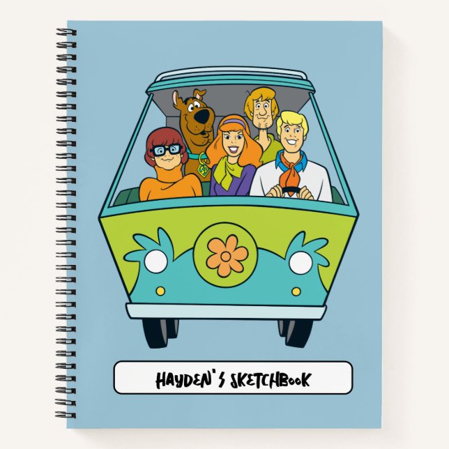 Scooby-Doo & The Gang Mystery Machine Drawing Notebook (Front)
