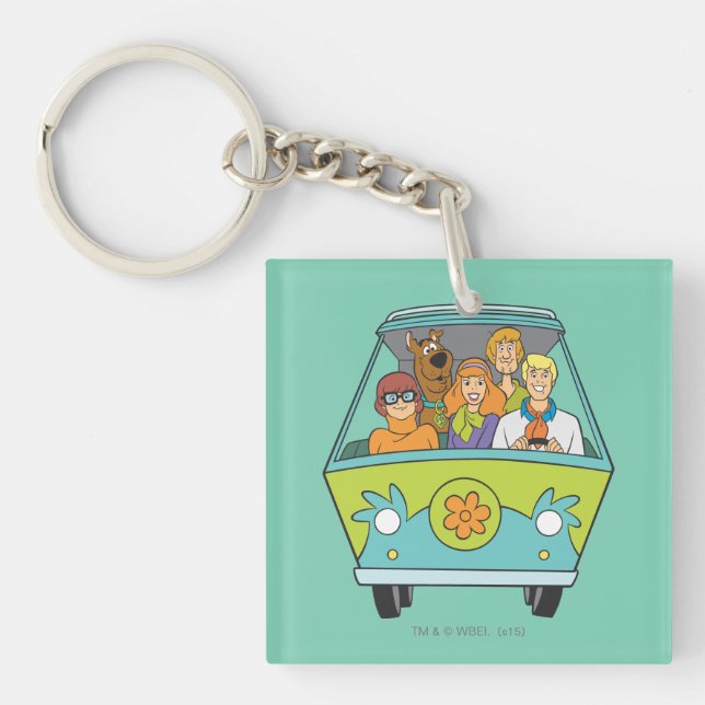 Scooby-Doo & The Gang Mystery Machine Key Ring (Front)