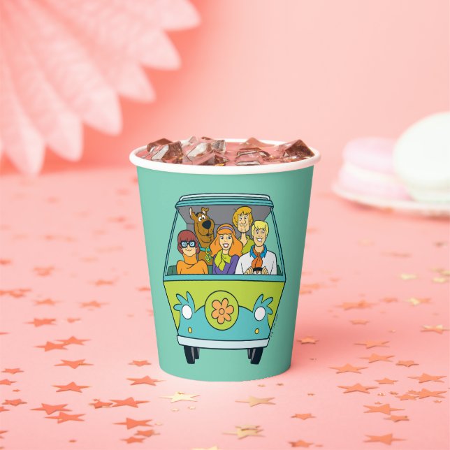 Scooby-Doo & The Gang Mystery Machine Paper Cups (Insitu)