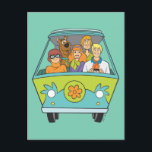 Scooby-Doo & The Gang Mystery Machine Postcard<br><div class="desc">Scooby Doo Character Art</div>