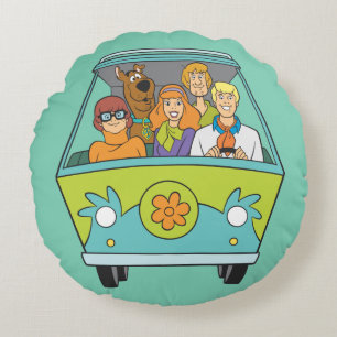 Scooby-Doo & The Gang Mystery Machine Round Cushion
